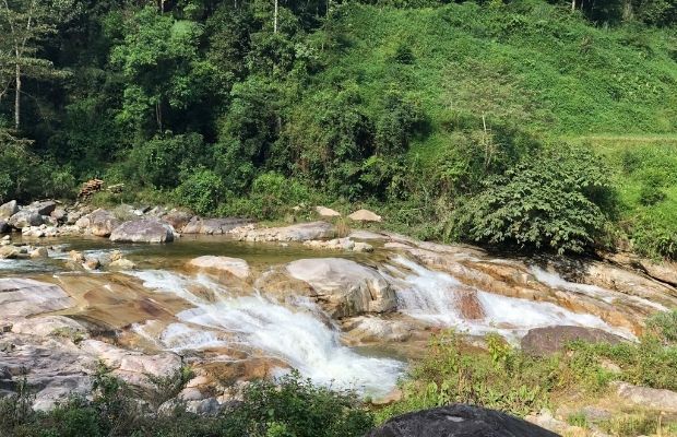 A part of trekking route in Nam Cang